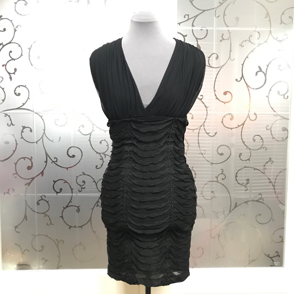 NWOT- ARDEN B- Black & Mesh beaded dress